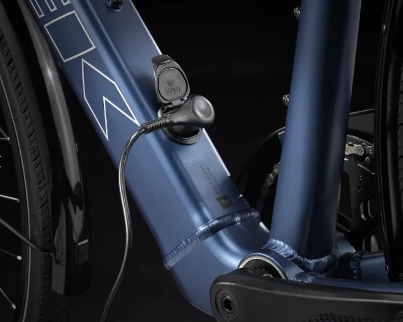 Trek Fx+ 2 Electric Hybrid Bike 2024 in Mulsanne Blue-5